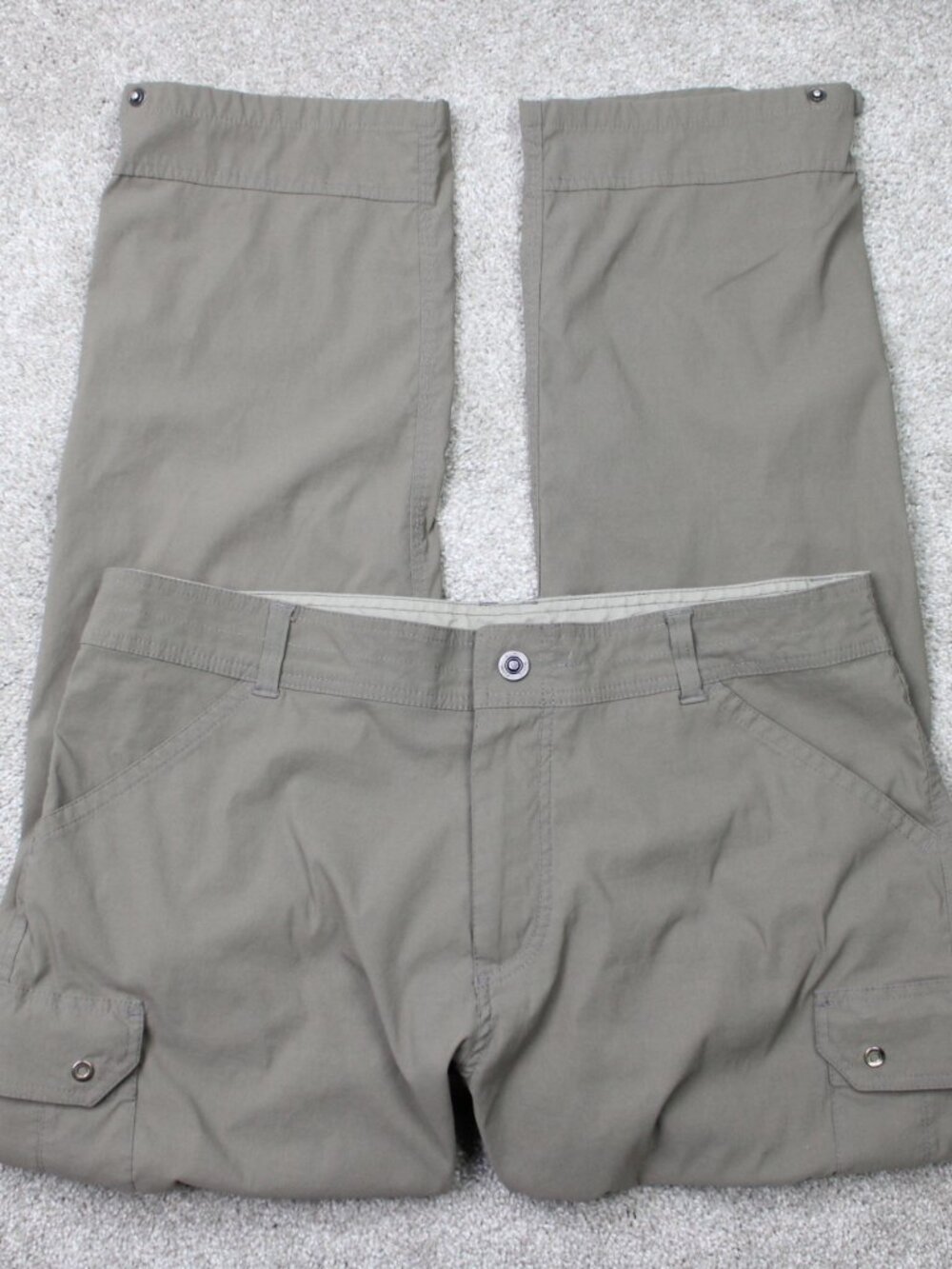 KUHL Pants Mens 38x32 Brown Renegade Convertible Hiking Stealth Cargo‎ Zip Off